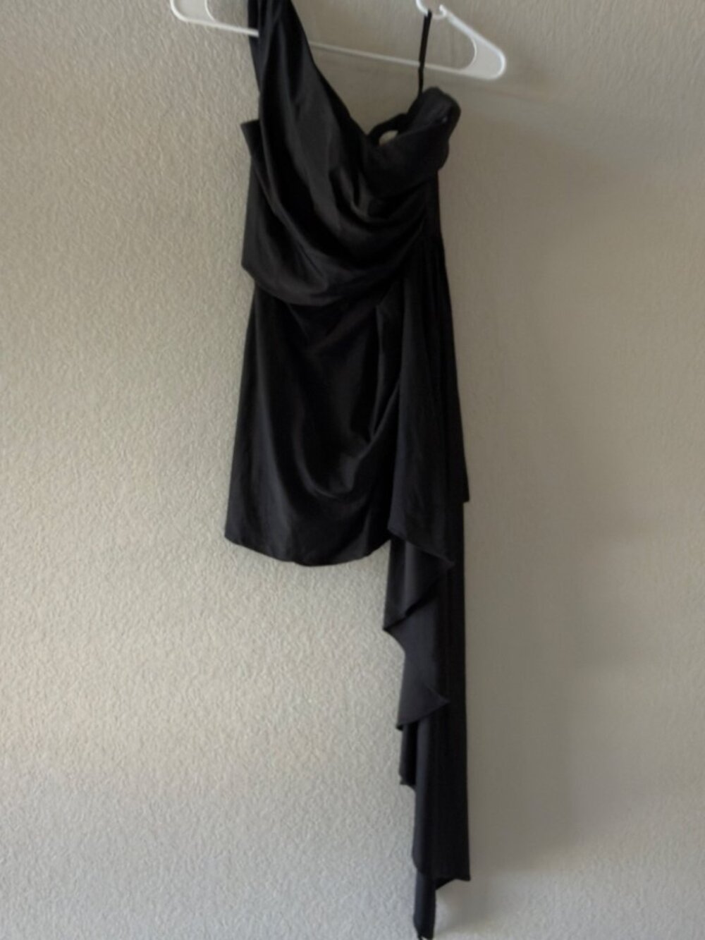 GB Black Asymmetrical One-Shoulder Party Cocktail Dress – Size 5